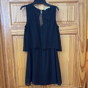 BCBGeneration Blue Sleeveless Mini Sundress